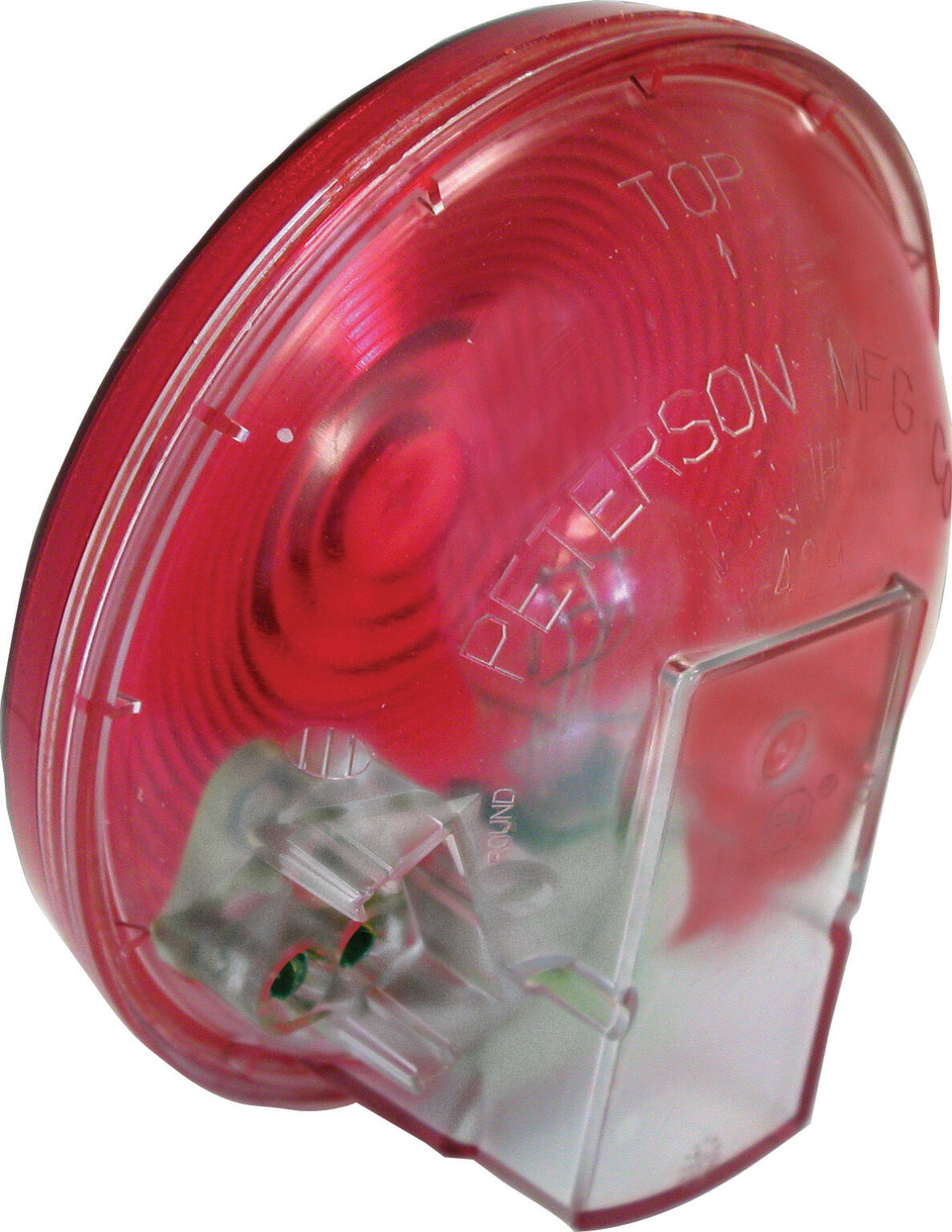 Incandescent Stop/Turn/Tail, Round, w/ Clear Housing 4", red, poly bag