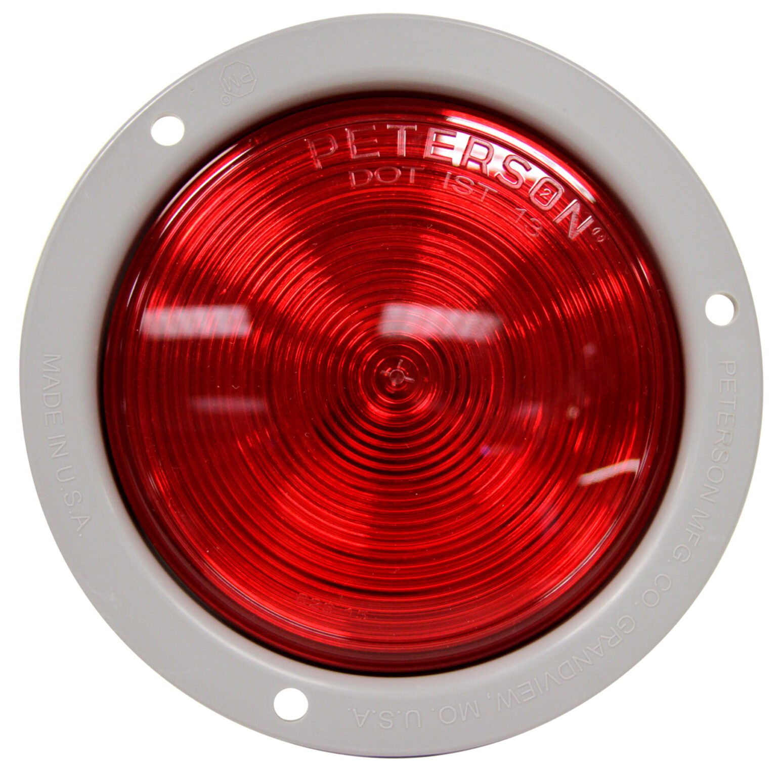 Single Diode LED 4" Round Stop/Turn/Tail Light, flange mount, multi