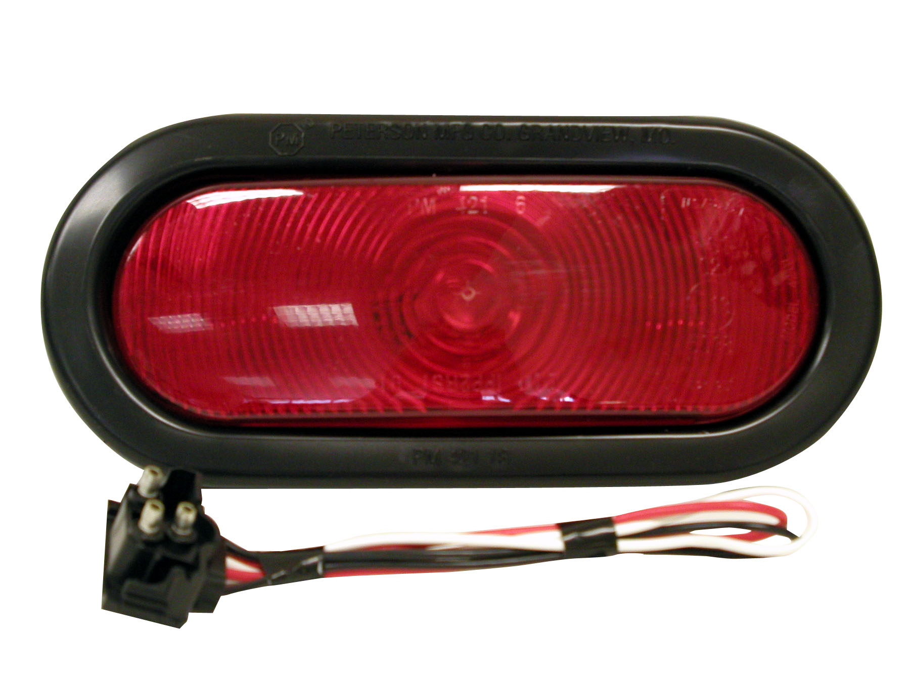 Peterson 421R Red 6.5-Inch Oval Stop Turn and Tail Light Peterson Manufacturing 