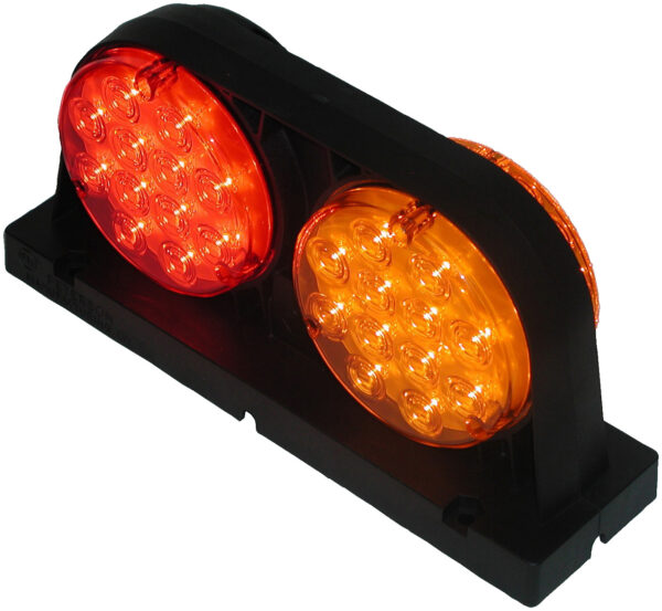 LED Stop/Turn/Tail & Warning Light Round, Hardshell Connector Curbside