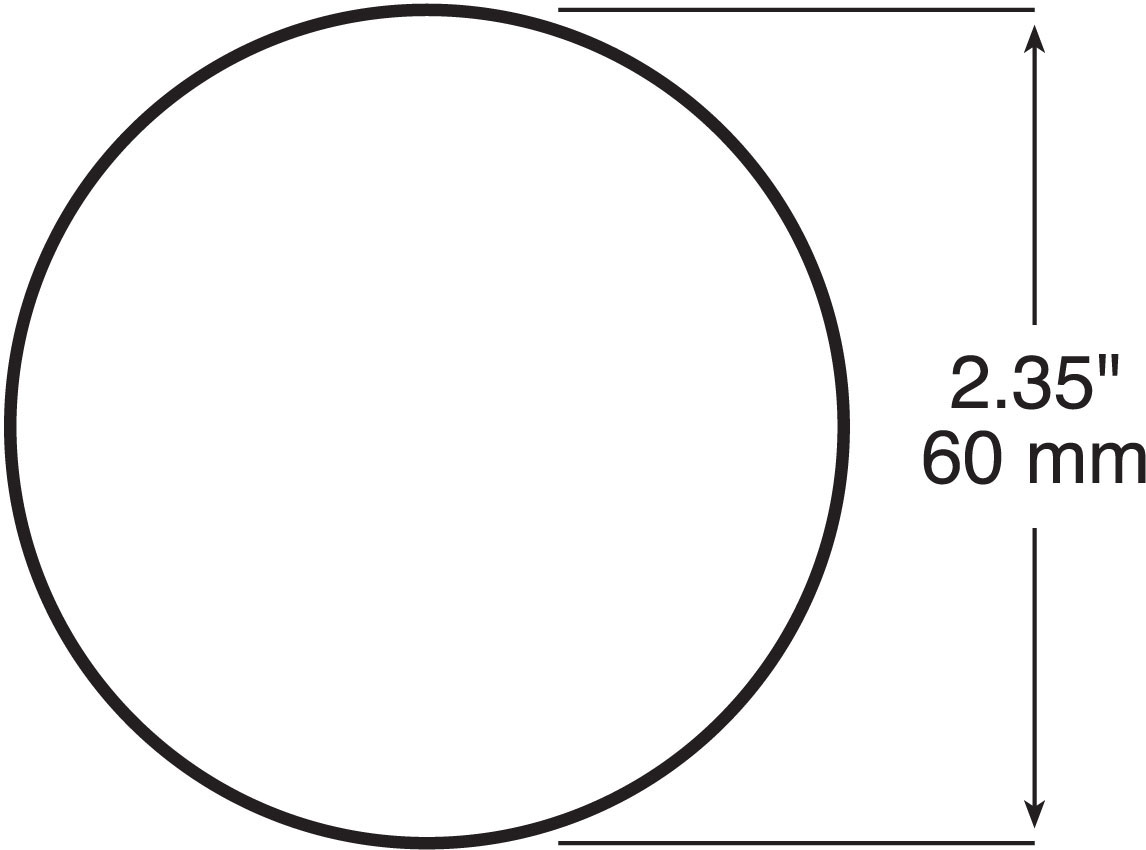 Reflector, QuickMount, Round, 2.375", bulk pack Peterson Manufacturing