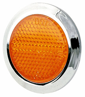 Peterson Manufacturing V472R Red 3 Aluminum Oval Reflector 